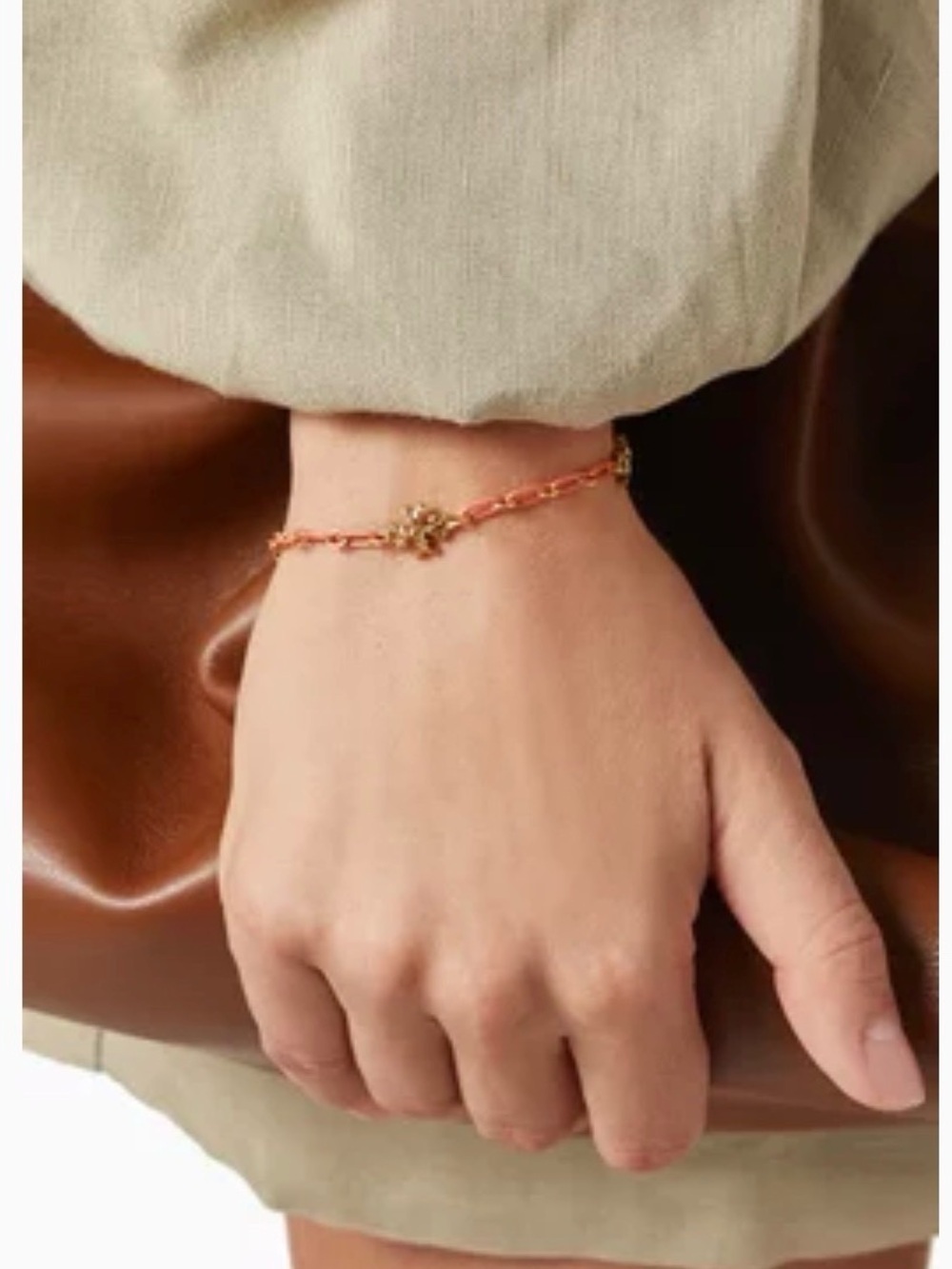 TORY BURCH
Roxanne Chain Bracelet in 18kt Gold-plated Brass nwt - Picture 2 of 7